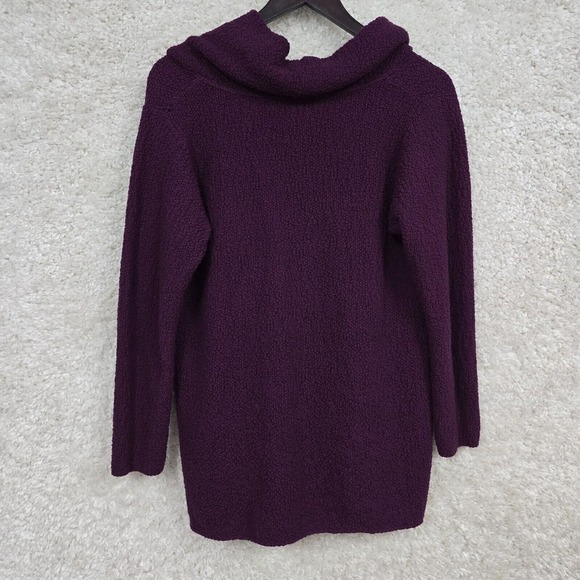 Margaret Winters Cowl Neck Sweater Womens XS Purple Cozy Textured Knit Layer - Picture 8 of 13